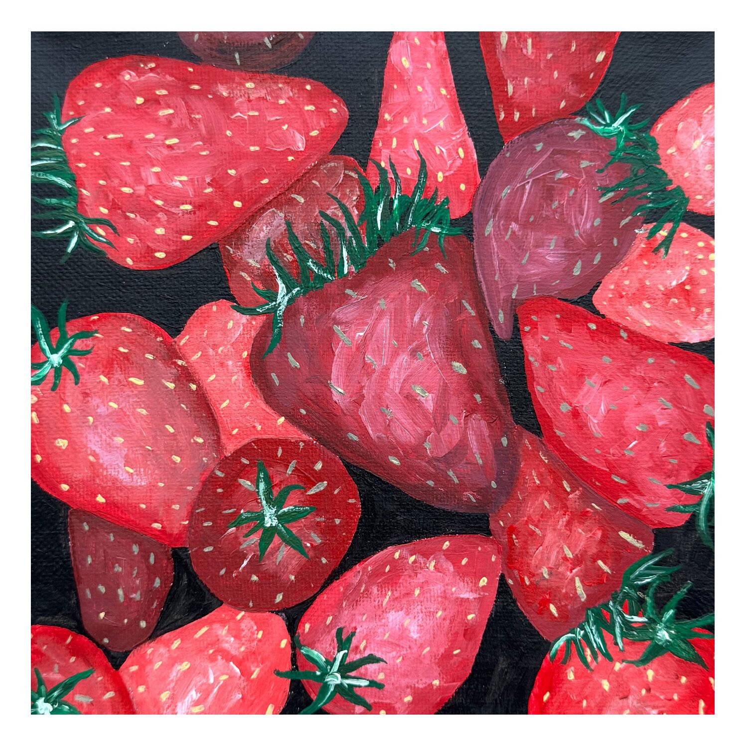 Strawberries Print A3
