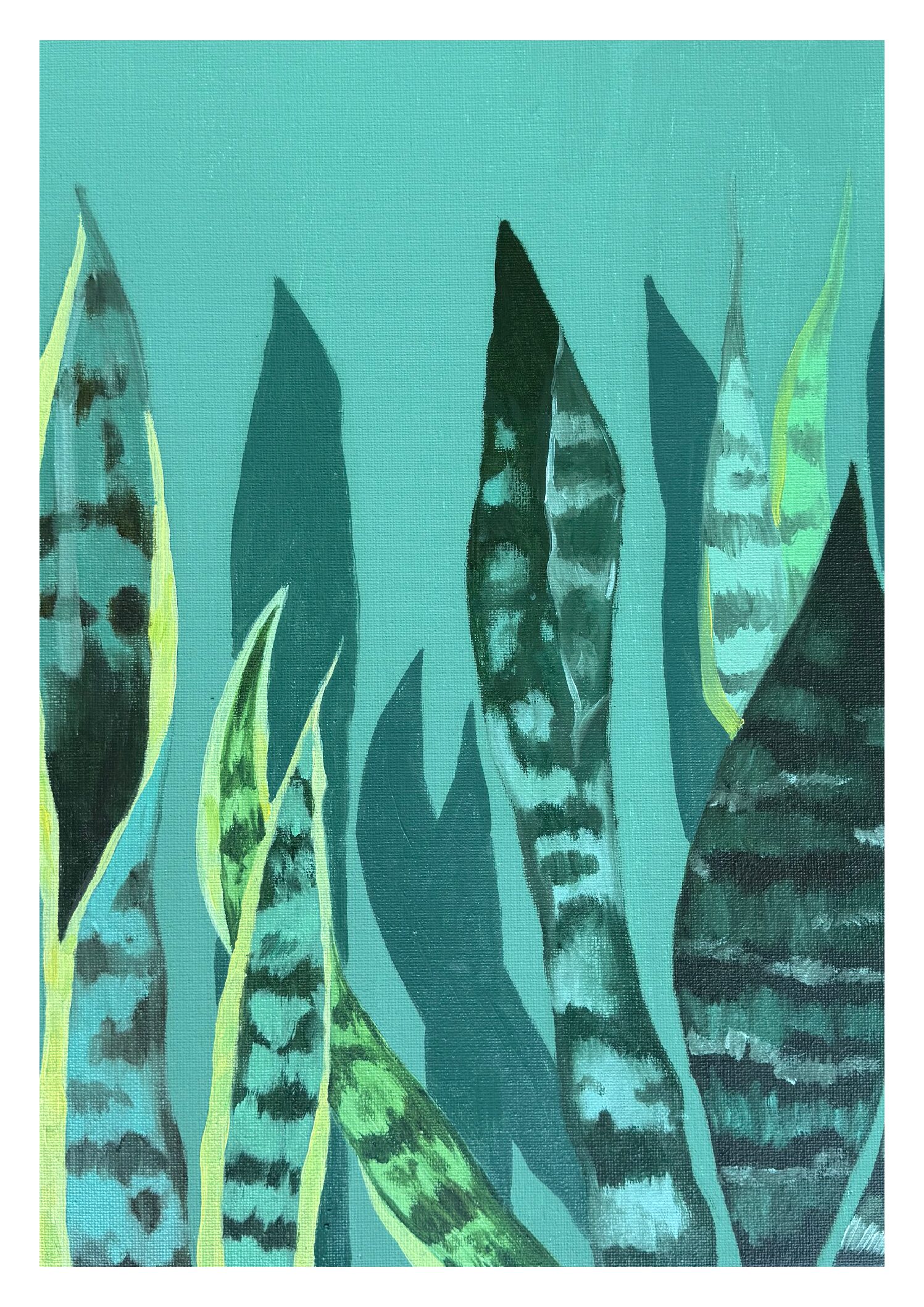 Green Plants Print A3