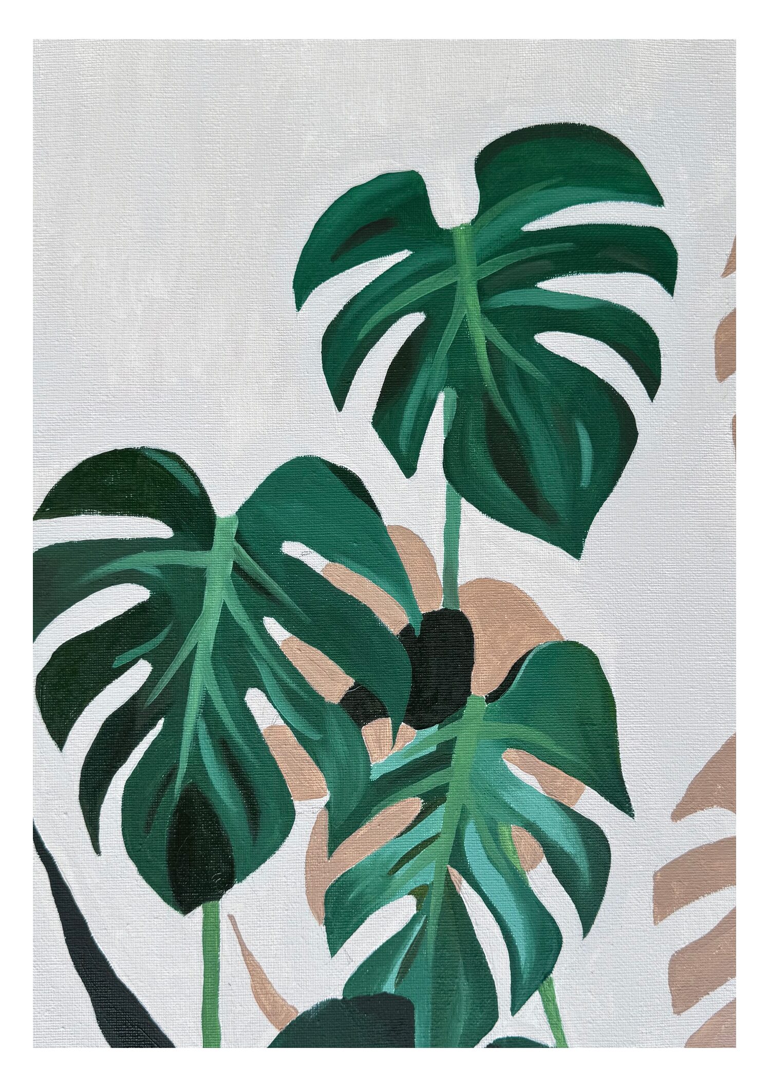 Monstera Print A3